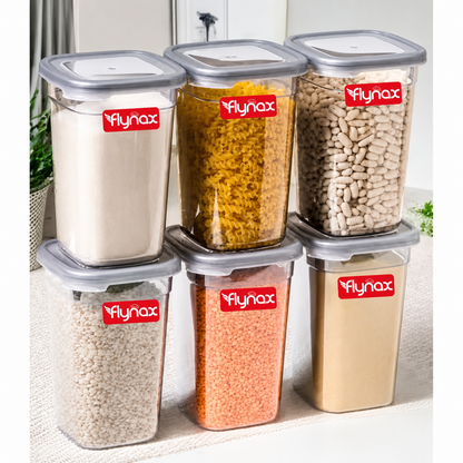 Flynax Airtight Transparent Jar Air Tight Kitchen Storage Container