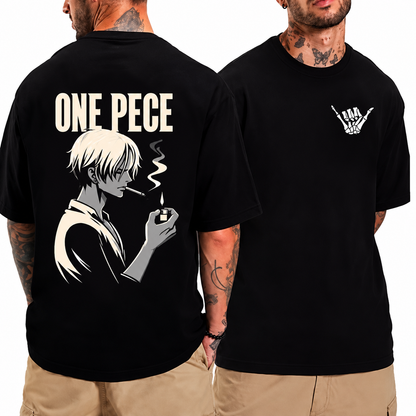 Trendy Black Colour Printed Half-sleeve T-shirts for Men