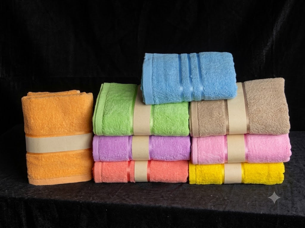Cotton Bolls Textiles Pack of 6 Kitchen Napkin,Small Towels 30x45 CM /12x18 Inches Multicolor,