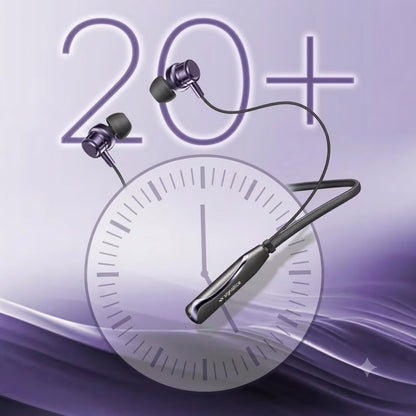 SIGNATIZE Neckband Bluetooth Headphones with 20+ Hours Playtime with 10mm Drivers, Rich Music Experience, BT 5.3v, Type C Fast Charging, Neckband Earphones & IPX4 Water Resistant