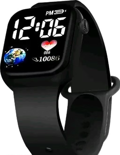 Digital Water Resistance Watch Combo (Pack of 2) BUY 1 GET 1 FREE Gril & Boy Kids Sports,Silicon,Strap,Trending Watch,Led,Stop Watch,Most Selling Water Proof Watch,Square,For Unisex,Best Quality Watch,Letest,Colour