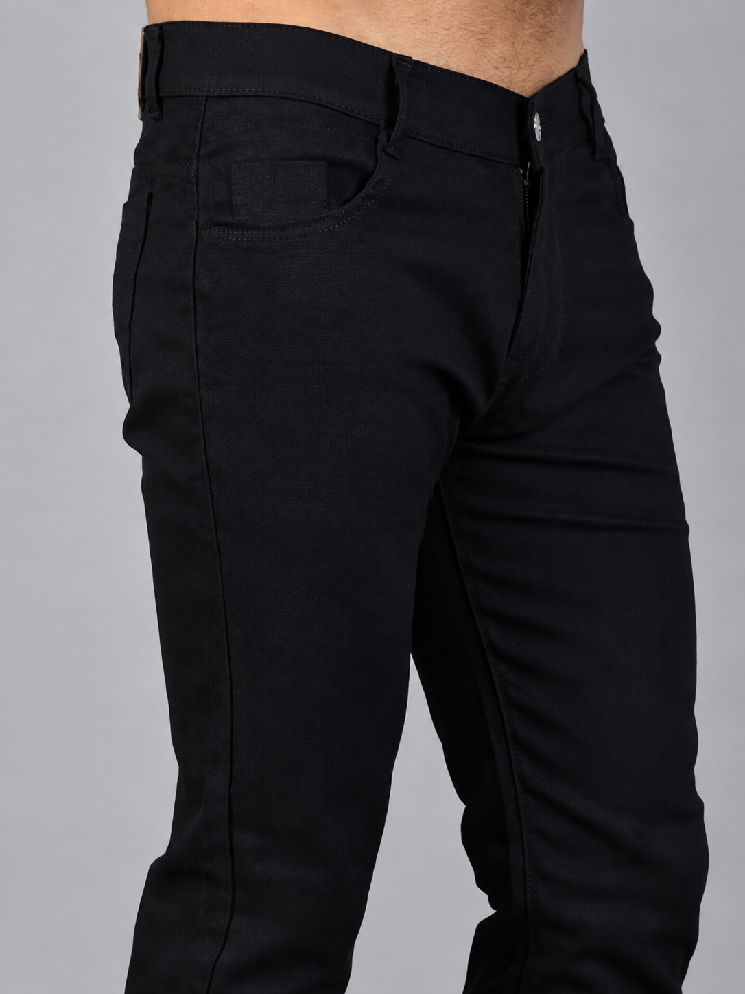 Koetler Men's Slim Black Jeans