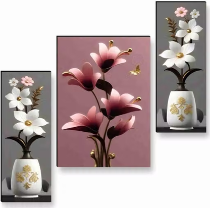 Set Of 3 Wall Painting For Living Room Home Décor Gift Item Etc
