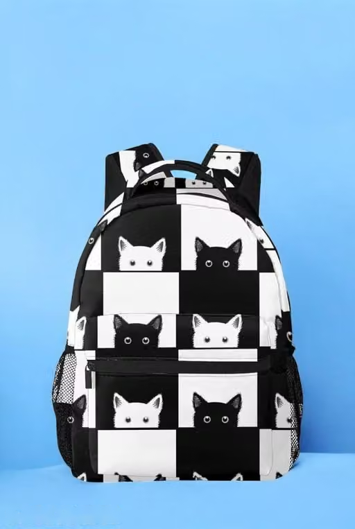 Girl School Backpack white coconut print Stylish and Trendy College Backpacks Waterproof Bag Casual School Bag/Backpack/College Bag/Tuition Bag for Girls