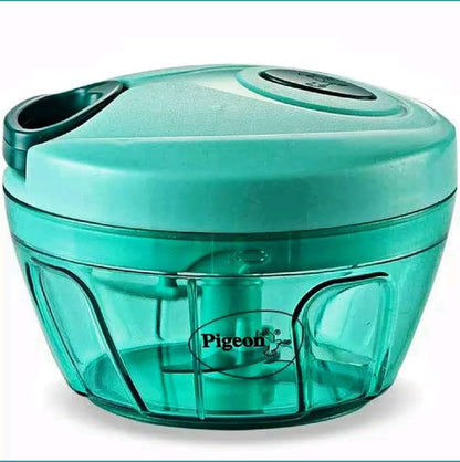 Manual Vegetable Chopper & Food Processor – Multipurpose Hand-Powered Cutter with Bowl