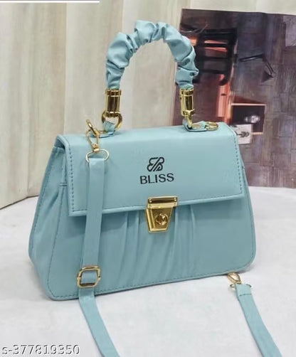 Graceful Stylish Slingbags Luxury High Quality PU Leather Women Shoulder Bag (White)