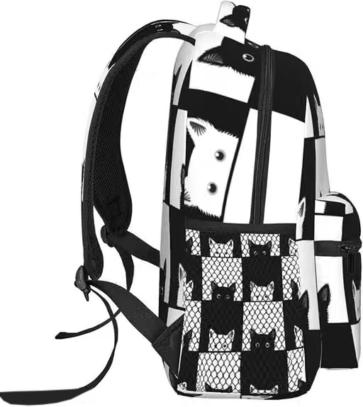 Girl School Backpack white coconut print Stylish and Trendy College Backpacks Waterproof Bag Casual School Bag/Backpack/College Bag/Tuition Bag for Girls