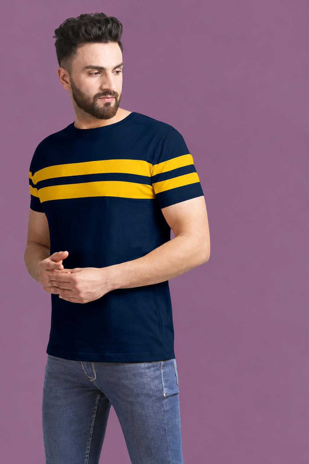 Cotton Blend Men Cotton Blend Regular Tshirts