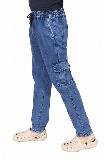 mens cargo jeans Man Denim Cargo Jogger Pant Trendy Jogger Trouser For Mens |Solid Trousers For Men|Combo Trouser For Mens|Mens Jogger|Formal Trouser For Mens|Casual Jogger|Cargo pant for men|