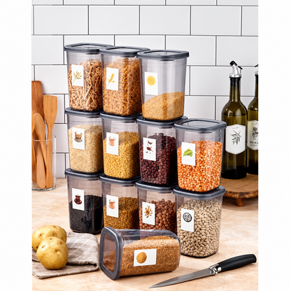 Flynax Airtight Transparent Jar Air Tight Kitchen Storage Container