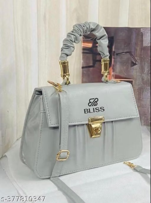 Graceful Stylish Slingbags Luxury High Quality PU Leather Women Shoulder Bag (White)