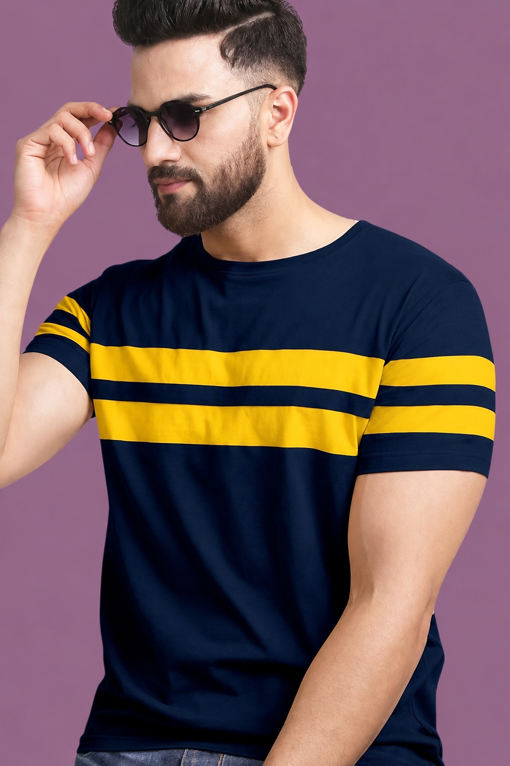 Cotton Blend Men Cotton Blend Regular Tshirts