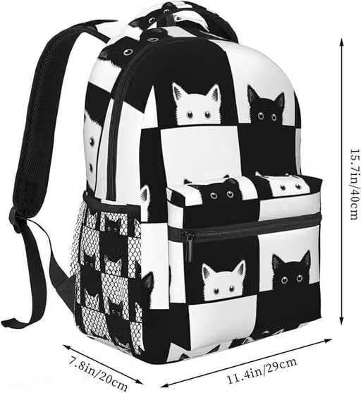 Girl School Backpack white coconut print Stylish and Trendy College Backpacks Waterproof Bag Casual School Bag/Backpack/College Bag/Tuition Bag for Girls