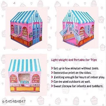 Donut Shop Pretend Play Tent for Kids – Dessert-Themed Bakery Playhouse for Boys & Girls