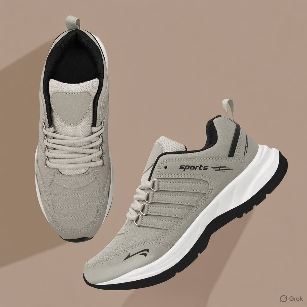Stylish Grey Sports Shoe for Men & Boys, Running Shoe, Shoe for Men, Casual Shoe