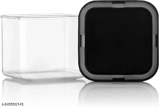 Unbreakable Pack Of 6 Air Tight Square plastic Containers Set for Kitchen Storage